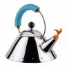 Alessi 9093 Czajnik z Gwizdkiem 1 l - Błękitna Rączna / Żółty Gwizdek